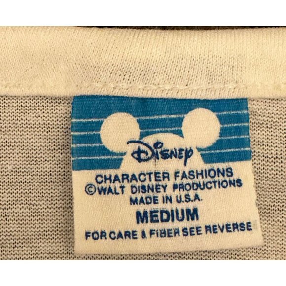 Vtg 1980s DISNEY CHARACTER FASHIONS MICKEY MOUSE MODE T-Shirt Medium Suitcase - Picture 9 of 10